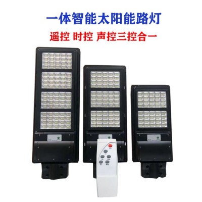 厂家直供led一体式太阳能路灯头高亮智能路灯人体感应庭院太阳灯图3