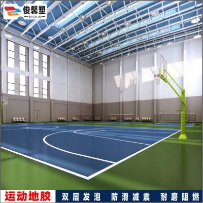室内室外篮球场PVC地板运动地胶 乒乓球场塑料地皮羽毛球场地板胶图4