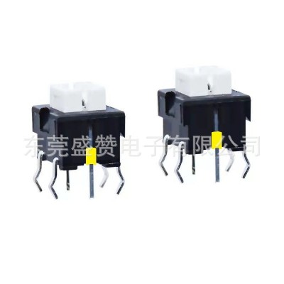 厂家8.5*8.5自锁带LED灯轻触开关 双排四脚 有锁带灯轻触按键开关图5