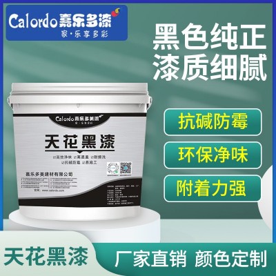厂家直销内外墙水泥墙面天花自喷水性黑漆工装净味防霉乳胶漆批发图3