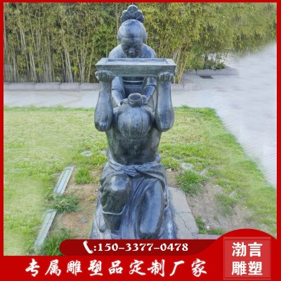岳飞将军雕像定制铸铜人物雕塑历史文化岳母刺字模型校园装饰摆件图2