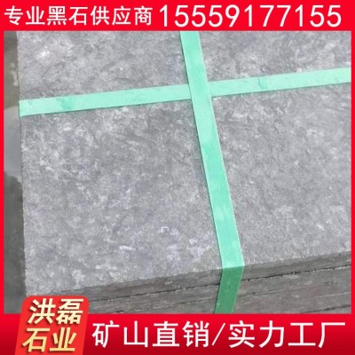 蒙古黑自然面地铺石 黑色花岗岩条石 道路建筑工程石材图2