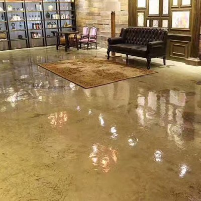 仿古地坪漆艺术水泥地面漆工业风防滑复古风地板漆家用做旧油漆图4