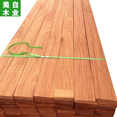 户外防腐木地板菠萝格实木板材古建筑木方木条木栈道景观园林栅栏图2