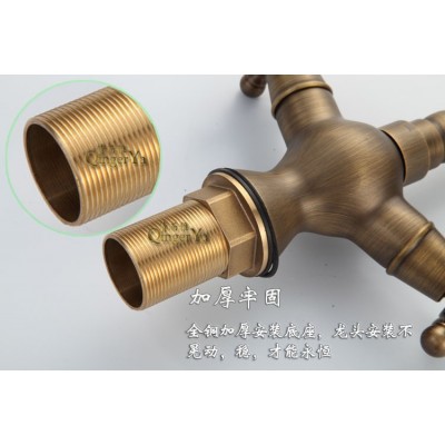 供应全铜面盆水龙头QEY--8806款 仿古水龙头批发 欧式复古水图3