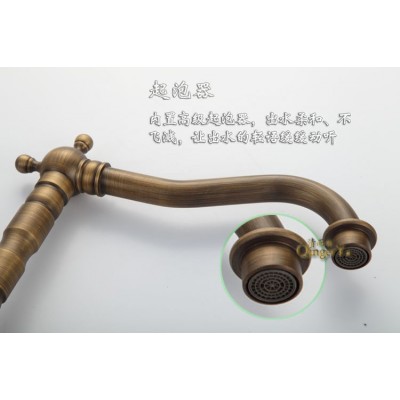 供应全铜面盆水龙头QEY--8806款 仿古水龙头批发 欧式复古水图2