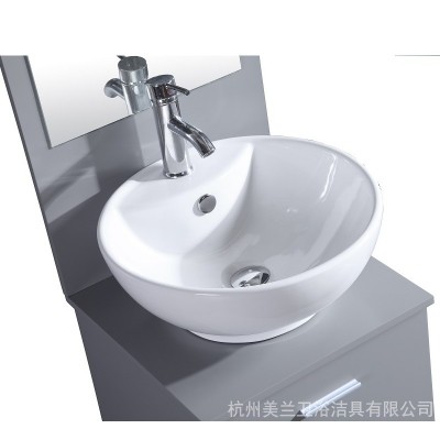 厂家供应多层家装浴柜现代洗漱台一体陶瓷盆洗浴柜洗脸盆浴室柜图2
