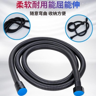 花洒软管黑色不锈钢淋浴软管电镀加密管淋浴喷头高压耐高温连接管图3