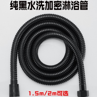 花洒软管黑色不锈钢淋浴软管电镀加密管淋浴喷头高压耐高温连接管图4