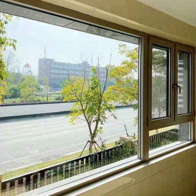 铝合金门窗双层中空玻璃隔音窗别墅佛山门窗平开断桥铝封阳台窗图3
