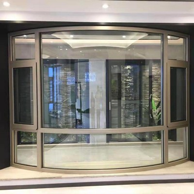 铝合金门窗双层中空玻璃隔音窗别墅佛山门窗平开断桥铝封阳台窗图4