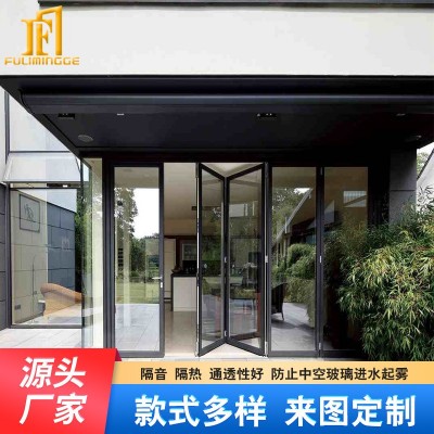 现代简约推拉门 厨房阳台滑动移门 铝合金静音玻璃门吊趟门图5