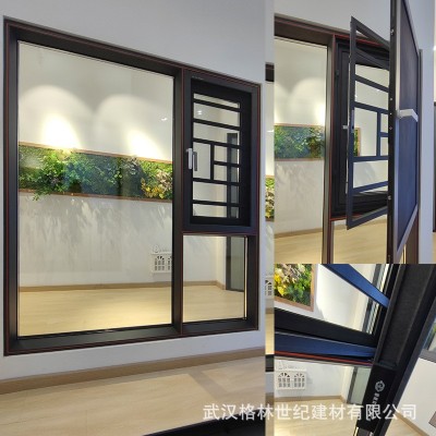 武汉 断桥铝门窗 铝合金阳光房封窗户封阳台隔音玻璃窗平开窗厂家图5