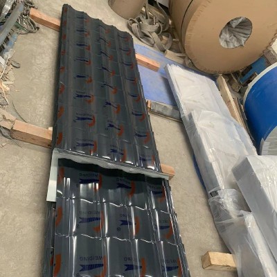 古建仿古铝瓦寺庙景区建筑屋顶仿古瓦压型彩钢板铝镁锰金属屋面瓦图3
