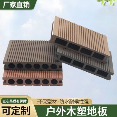 批发PE户外木塑地板二代共挤木地板园林栈道广场庭院露台地板图4