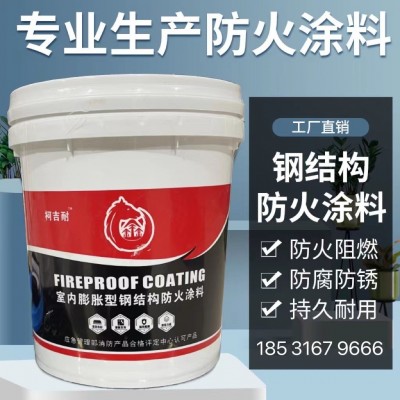 隔热防火涂料电缆阻燃施工防火涂料厚型钢结构防火涂料水性膨胀型图2