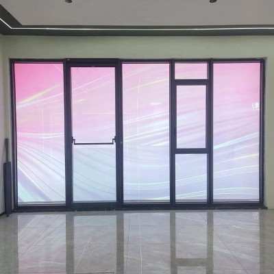 厂家生产断桥铝窗户大玻璃阳台落地平开窗推拉全景窗户封阳台窗子图2
