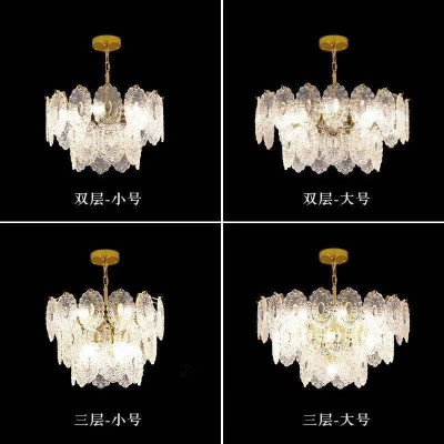 美式复古吊灯法式宫廷风格意大利水晶玻璃现代轻奢卧室餐厅客厅灯图3