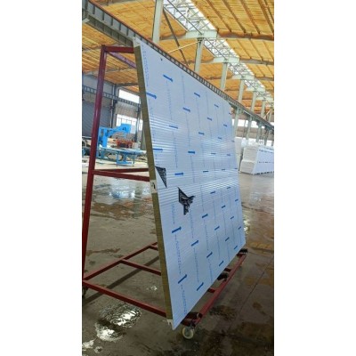 新型防火岩棉夹芯板5公分厚1000MM型A级定制长度图2