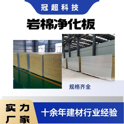 厂家直供防火防水隔音岩棉板 内墙隔热吊顶机制岩棉净化板 洁净板图2