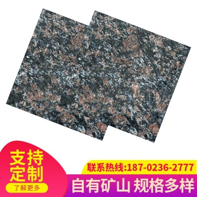 厂家直销英国棕花岗岩红棕大理石光面黑棕外墙干挂石材工程板材图2