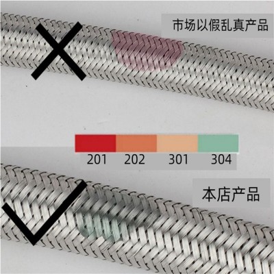 304不锈钢软管金属高压编织钢丝4分热水器马桶进水管高压管批发图3