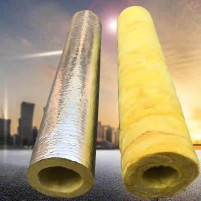 玻璃棉保温管轻质保温隔热耐高温管道复合铝箔贴面防火保温材料图2