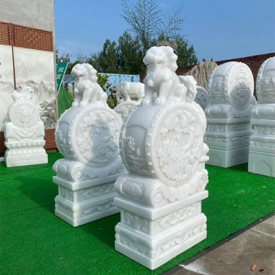 乔升建材 汉白玉雕塑 源头定制 精选材料 耐腐蚀 手工雕刻图2