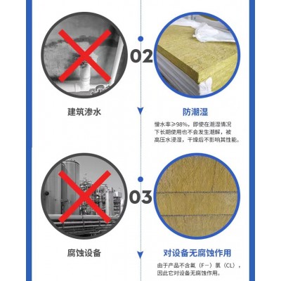 岩棉保温板 外墙防火 隔音阻燃隔热 按需定制 铭鑫建材图5