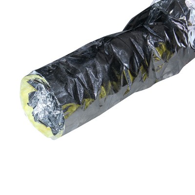 空调保温软管 厂家批发铝箔保温管 中央空调通风管玻纤布加棉保温图4