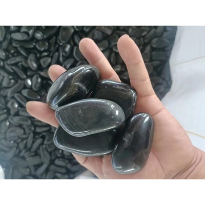 黑色精品铺路抛光鹅卵石供应1-3.3-5.5-8公分 规格齐全 东森w097图4