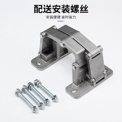 石材门铰链暗藏式隐形合页消防栓箱管井门防火门重型二维可调铰链图4