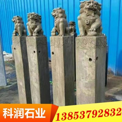 别墅庭院中式做旧栓马柱 仿古做旧拴马桩摆件 装饰摆件拴马桩出售图4