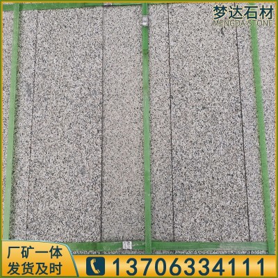 花岗岩五莲灰火烧板 浅灰色石材荔枝面板材 山东五莲灰光面大板图3