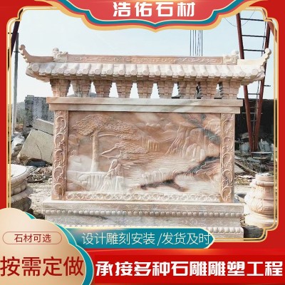 厂家承接人物石浮雕墙大理石花岗岩石材雕刻浮雕壁画工程文化墙图2