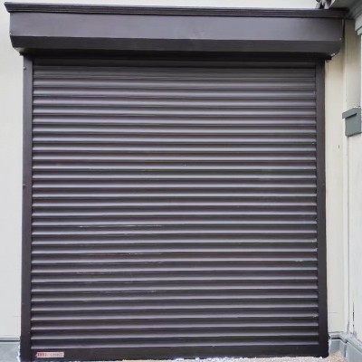 厂家批发高端车库卷帘门别墅高档铝合金卷帘门抗风电动防盗卷闸门图2