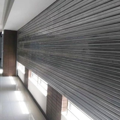 防火卷帘门厂房地下室平开门钢制卷帘门库房仓库彩钢板大门图3