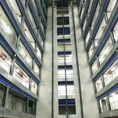 防火卷帘门厂房地下室平开门钢制卷帘门库房仓库彩钢板大门图2