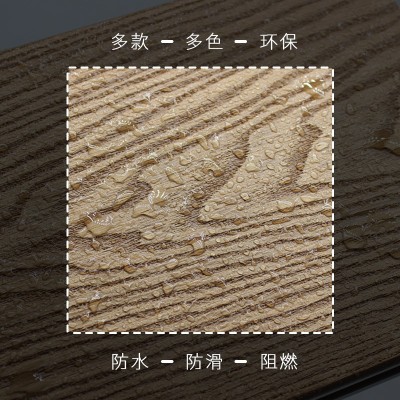 户外地板木塑地板PVC塑木地板栈道庭院防腐木地板压花塑木地板图2