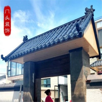 中式仿古砖新型屋面建材景区四合院古镇仿古建筑装饰瓦艺术古建图3
