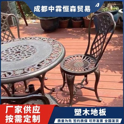 户外栈道塑木地板户外地板防腐木塑木户外地板长条板室外木塑地板图2