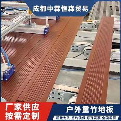 厂家实木户外防腐木高碳竹木地板高耐磨地板 小波浪沟槽均可定 制图3