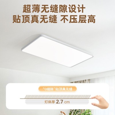 全光谱普瑞无缝隙长方形客厅灯led护眼吸顶灯简约现代房间卧室灯图3