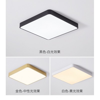 吸顶灯简约现代卧室灯方形led北欧创意客厅阳台过道玄关灯具图2
