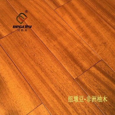 纽墩豆大河马非洲柚木 天然实木地板厂家直营图2