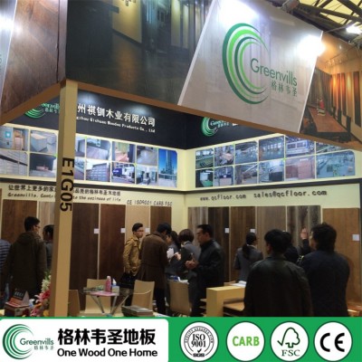 广州木地板厂家出口新西兰UV漆浅色助老地板橡木三层实木复合地板图3