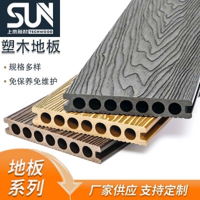 塑木地板户外防腐防水阳台庭院花园栈道景观工程长条木塑生态板图2