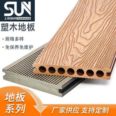 塑木地板户外长条室外庭院花园阳台共挤防滑防水木纹防腐木板材图2