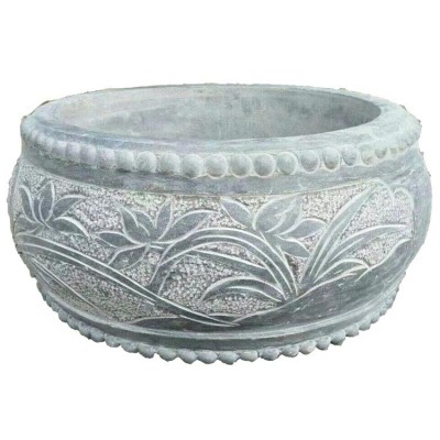 青石雕花圆形石鼓 古建园林柱脚石墩 青石仿古石墩子柱顶石图5