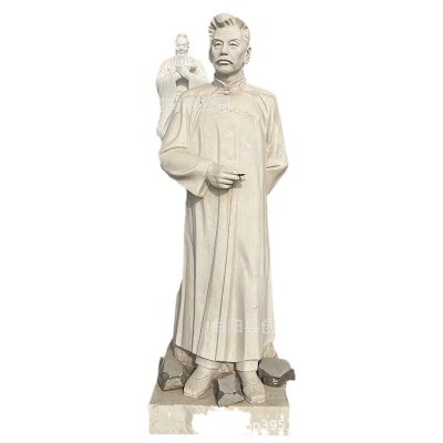李白石雕人物雕塑大型校园小品文化古代历史名人摆件公园广场景观图2